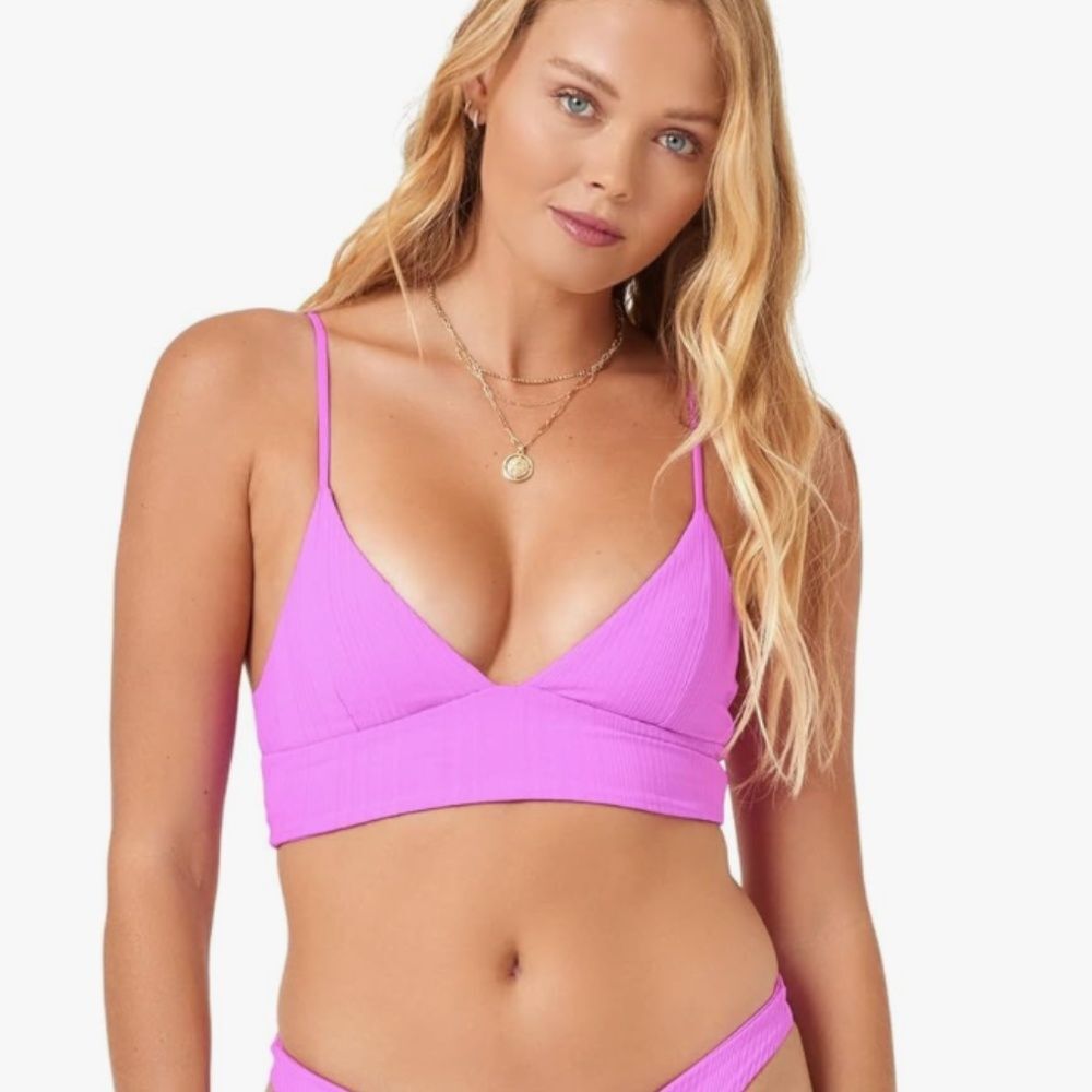 L*SPACE Swim Pink Winnie Top - Small